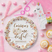 Herfst rustiek Boho pompoen Onederful Papier Bord (Feest)