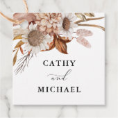 Herfst rustieke bloemen, bruiloft hangen bedankjes labels (Voorkant)