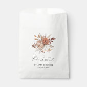 Herfst Rustieke Bloemen Liefde is Zoet Bedankzakje (Voorkant)