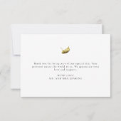 Herfst rustieke bruiloft bedankkaart (Achterkant)