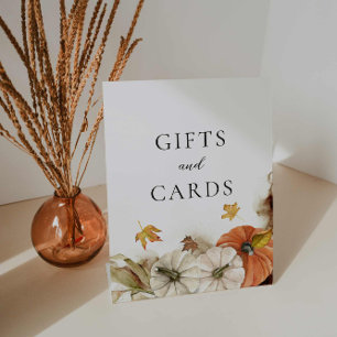 Herfst rustieke geschenken en Kaarten Trouwbord Reclamebord Met Voetstuk