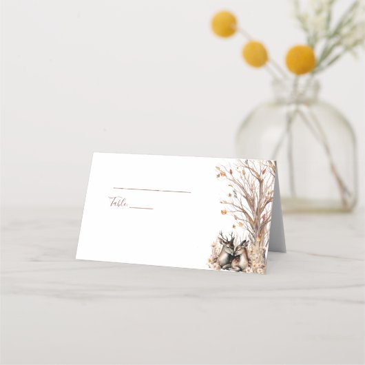 Herfst rustieke herten bruiloft Collectie (Achterkant)