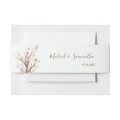 Herfst rustieke herten bruiloft Collectie Uitnodigingen Wikkel (Voorkant Voorbeeld)