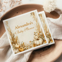 Herfst Rustieke Pompoen Baby shower