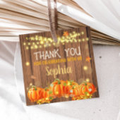 Herfst Rustieke Pompoen Patch Verjaardag Plein Bedankjes Labels