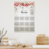 Herfst Rustisch land - roodboomgaard Poster (Keuken)