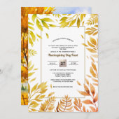 Herfst Rustisch landschap | THANKSGIVING HERFST Kaart (Voorkant / Achterkant)