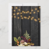 Herfst Rusty Flowers rustiek chic 40 fantastische  Kaart (Achterkant)