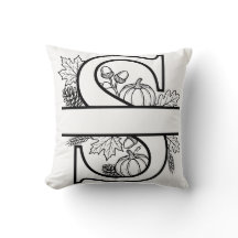 Herfst S Monogram Sierkussen