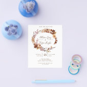 Herfst Save the Date-ansichtkaart Flyer (Enkel)