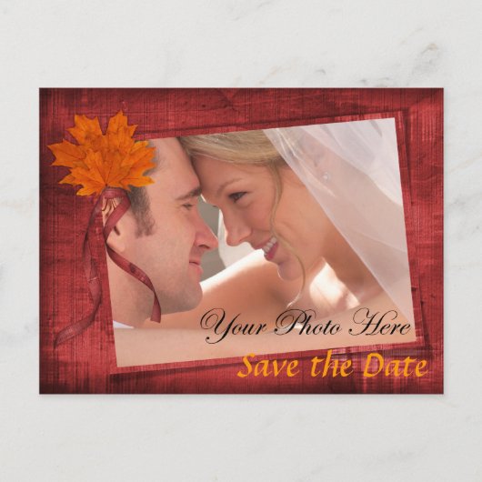 Herfst Save the Date Briefkaarten (Voorkant)