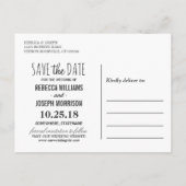 Herfst Save the Date - Herfst Pompoen Maple Blader Aankondigingskaart (Achterkant)