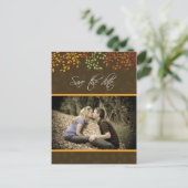  Herfst Save the Date Wedding Invitation Aankondigingskaart (Staand voorkant)