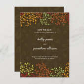 Herfst Save the Date Wedding Invitation Aankondigingskaart (Voorkant / Achterkant)