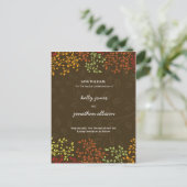 Herfst Save the Date Wedding Invitation Aankondigingskaart (Staand voorkant)