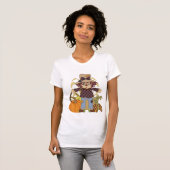 Herfst Scarecrow vrouwen t-shirt (Voorkant volledig)