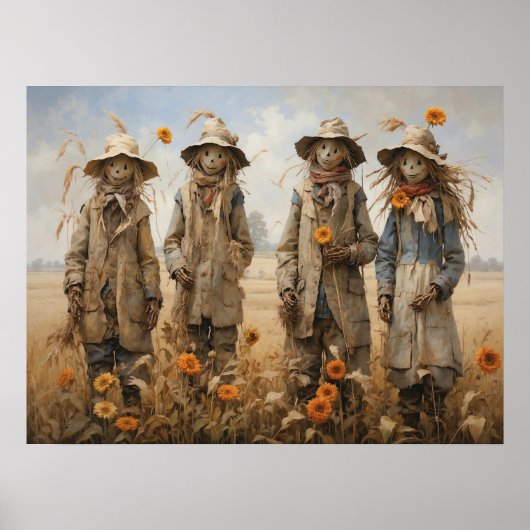 Herfst Scarecrows-Poster Poster (Voorkant)