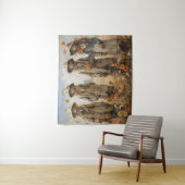 Herfst Scarecrows Tapestry Wandkleed (In situ)