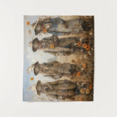 Herfst Scarecrows Tapestry Wandkleed (Voorkant)