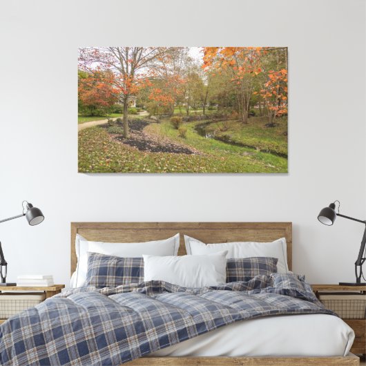 Herfst Scene Canvas Afdruk (Insitu (Slaapkamer))