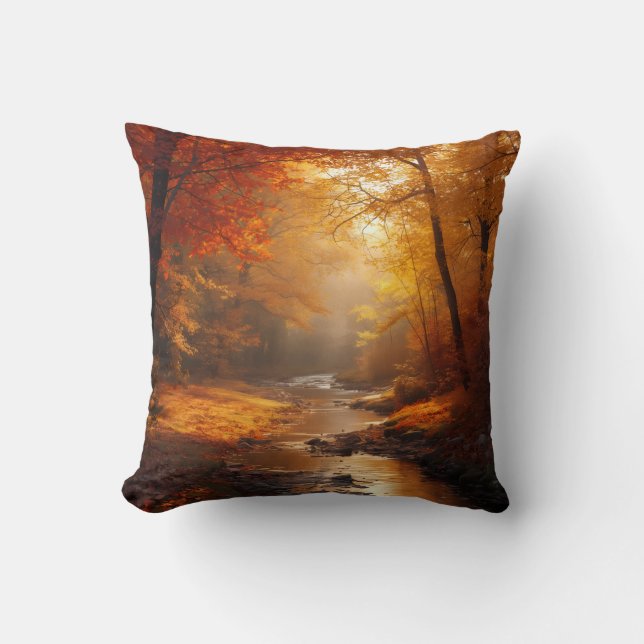 Herfst Scene Pillow Kussen (Voorkant)