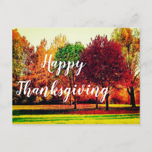 Herfst Scene THANKSGIVING Briefkaart