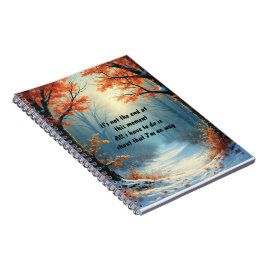 Herfst Scenery Spiral Foto Notitieboek
