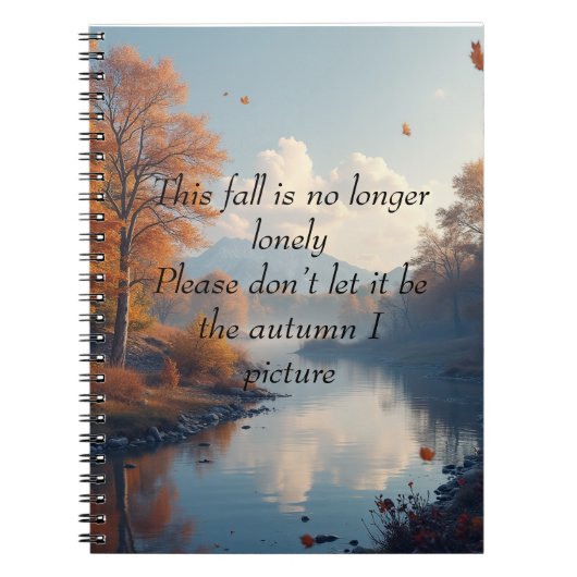 Herfst Scenery Spiral Foto Notitieboek (Voorkant)