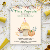 Herfst schattige paddenstoel Time Capsule 1st Birt Poster