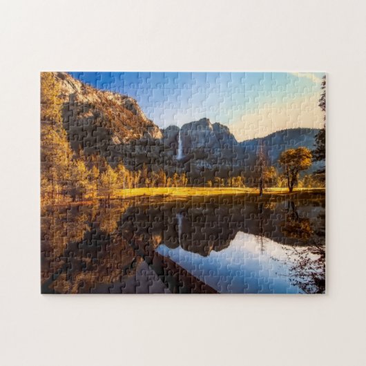 Herfst Schilderachtig puzzelberg Kunst Complex Jig Legpuzzel (Horizontaal)