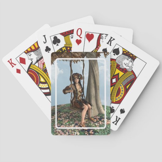 Herfst schoonheid pokerkaarten (Achterkant)