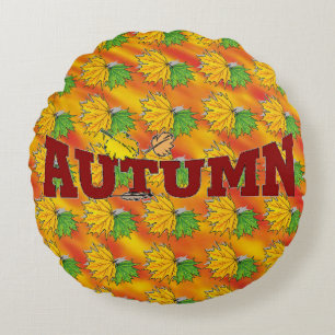 Herfst schoonheid - rond kussen