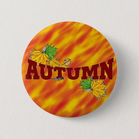 Herfst schoonheid - ronde button 5,7 cm (Voorkant)