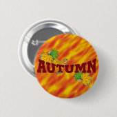 Herfst schoonheid - ronde button 5,7 cm (Voorkant /achterkant)