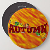 Herfst schoonheid - ronde button 6,0 cm (Voorkant /achterkant)