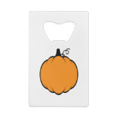 Herfst Season Pumpkin-tekening Kredietkaart Flessenopener (Achterkant)