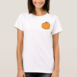 Herfst Season Pumpkin-tekening T-shirt