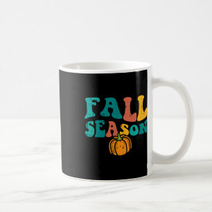 Herfst Season Retro Groovy Thanksgiving Autumn Man Koffiemok
