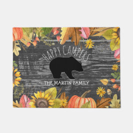 Herfst Season Rustic Wood Beer | Happy Campers Deurmat