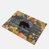 Herfst Season Rustic Wood Beer | Happy Campers Deurmat (Schuin)