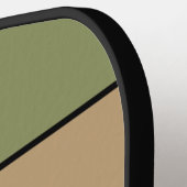 Herfst seizoen aarde toon kleuren op Waterverf pap Pickleball Paddle (Links Detail)