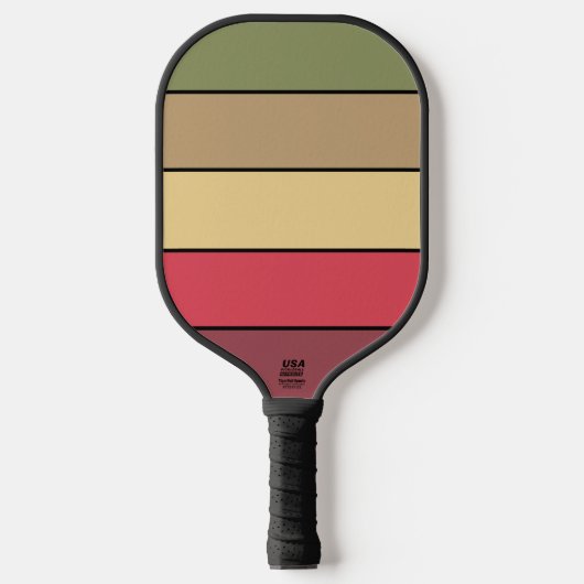 Herfst seizoen aarde toon kleuren op Waterverf pap Pickleball Paddle (Voorkant)