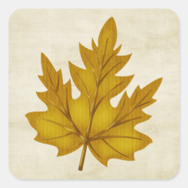 Herfst Seizoen Golden Leaf  Sticker