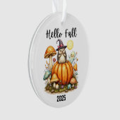 Herfst Seizoen Ornament Aangepaste Datum Halloween (voorkant)