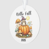 Herfst Seizoen Ornament Aangepaste Datum Halloween (voorkant)