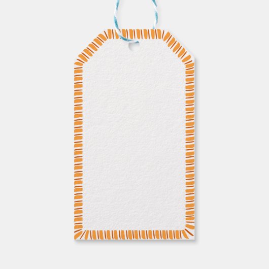 Herfst Seizoen Rand Thanksgiving Lege Aangepaste t Cadeaulabel (Achterkant)