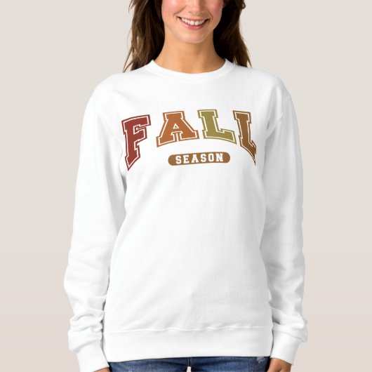Herfst Seizoen Trendy Herfst Varsity Sweatshirt (Voorkant)