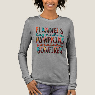 Herfst seizoenswoord kunst Tri-Blend shirt