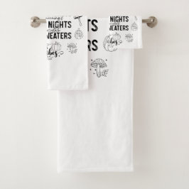 Herfst Sfeer Badkamer Handdoeken Set