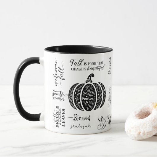 Herfst Sfeer Mok (Met donut)